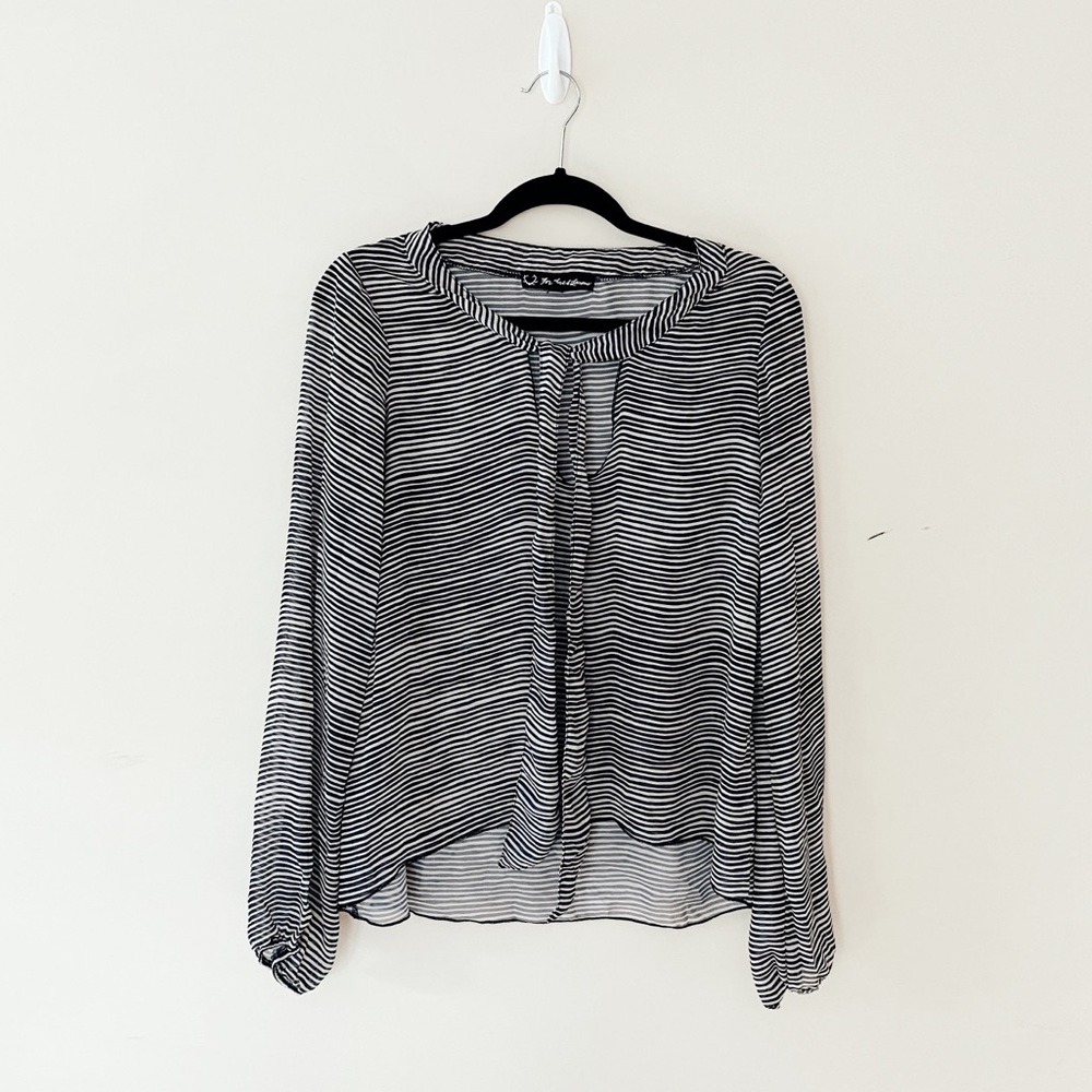 For Love and Lemons Striped Blouse